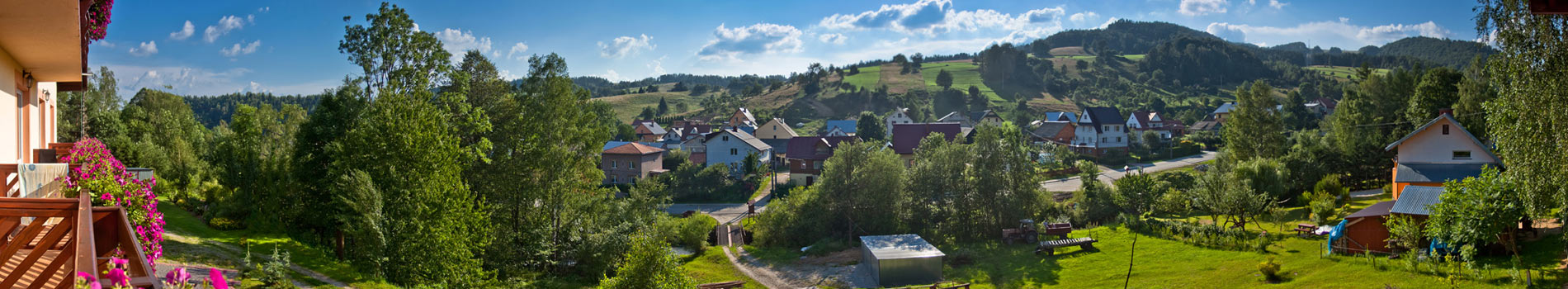 Panorama Szczawnika - widok z Willi Monika